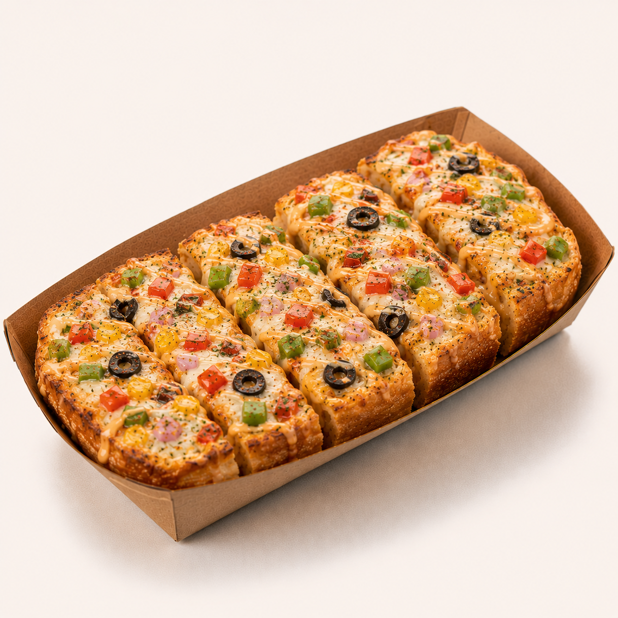 Veg Loaded Garlic Bread