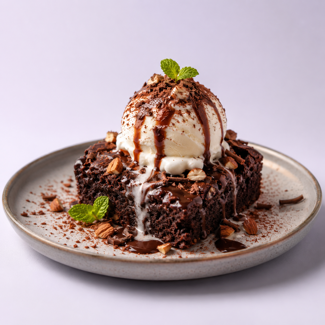 Brownie With Ice Cream