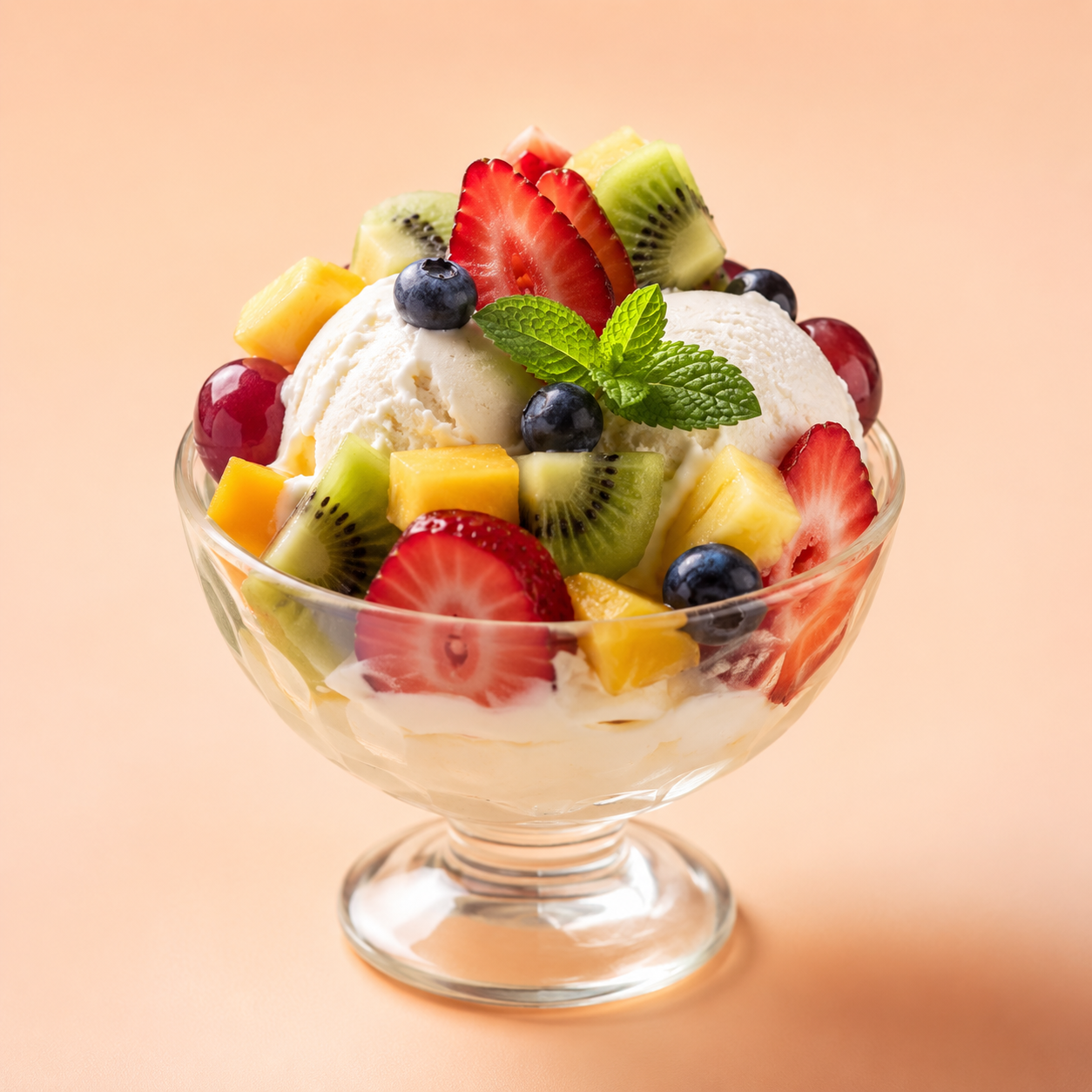 Fresh Fruit Ice Cream